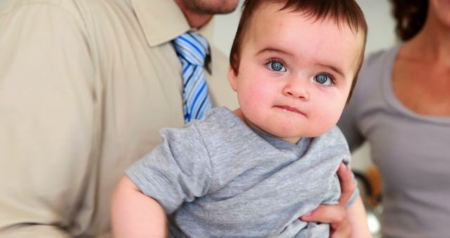 Cute Baby with Family at Home - Download Free Stock Images Pikwizard.com