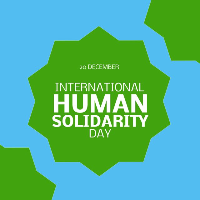 International Human Solidarity Day 20 December Event Poster - Download Free Stock Templates Pikwizard.com