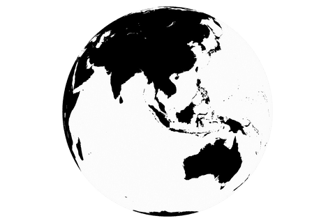 Black and White Earth Globe Illustration on Transparent Background - Download Free Stock Videos Pikwizard.com
