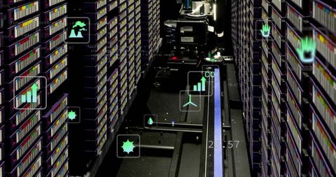 digital ecology technology in modern server room - Download Free Stock Images Pikwizard.com