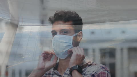 Animation of Covid Clouds Overlaying Realm Scenes