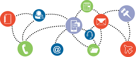 Transparent Technology Icons Connected with Dotted Lines - Download Free Stock Videos Pikwizard.com