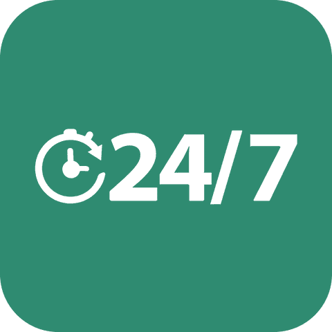 transparent stopwatch icon with 24/7 service concept - Download Free Stock Videos Pikwizard.com