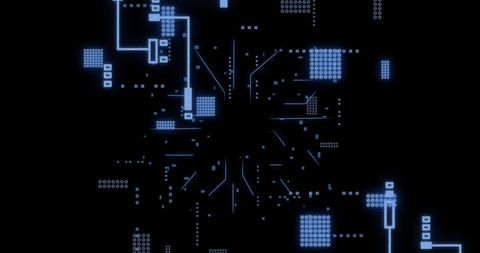 Abstract Circuit Board with Digital Data Concept - Download Free Stock Images Pikwizard.com