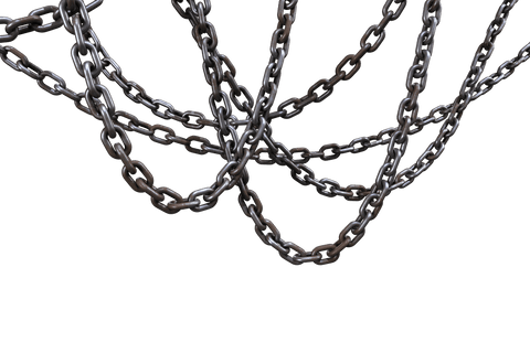connected metallic chains with transparent background - Download Free Stock Videos Pikwizard.com