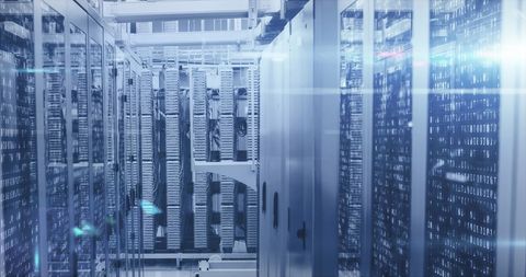 Modern Data Center with Its Automated Server Technologies - Download Free Stock Images Pikwizard.com