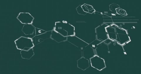 Digital Interface Showing Chemical Structure and Data Analysis - Download Free Stock Images Pikwizard.com