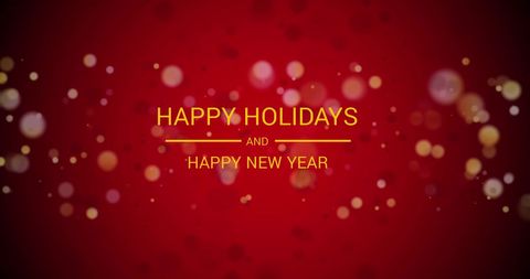 Festive Holiday Greeting with Falling Snowflakes on Red Background - Download Free Stock Images Pikwizard.com