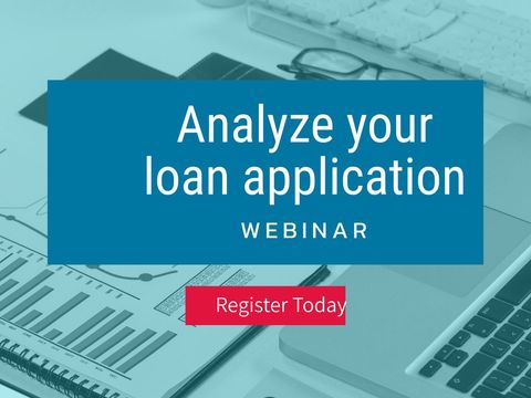 Webinar Invitation for Analyzing Loan Applications in Financial Literacy - Download Free Stock Templates Pikwizard.com