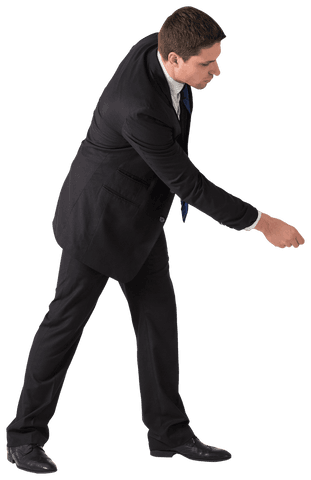 thoughtful businessman gesturing on transparent background - Download Free Stock Videos Pikwizard.com
