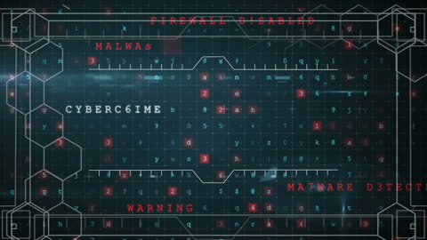Globe and Network Interface Highlighting Cybercrime Threats