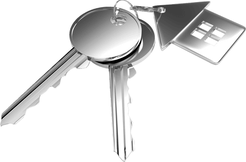transparent silver keys with house fob symbolizing property ownership - Download Free Stock Videos Pikwizard.com