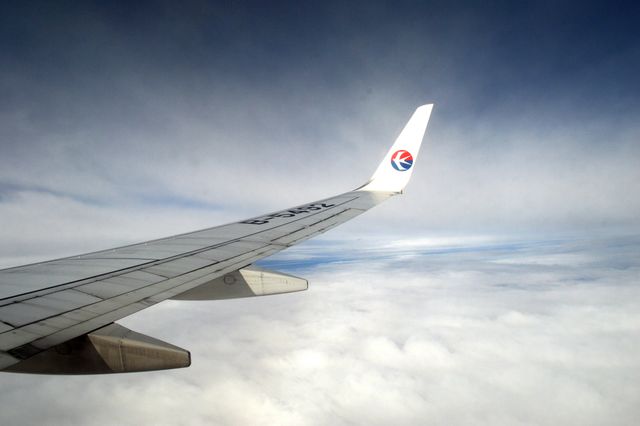 Depicting an airplane wing flying over a blanket of clouds with a visible horizon, this image encapsulates the essence of air travel and aviation. Ideal for travel websites, airline promotional materials, blogs discussing aviation and air travel experiences, and advertisements for flight booking services. Perfect for evoking a sense of adventure, exploration, and airborne journey.