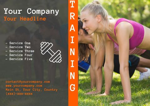 Woman performing fitness activity outdoors