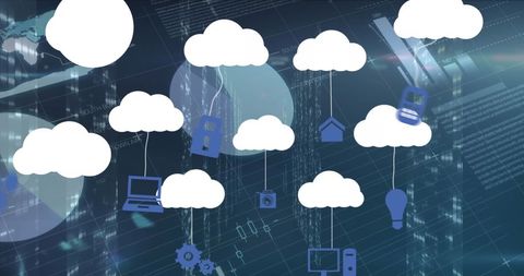 Cloud Computing Technology Interface Conceptual Display - Download Free Stock Images Pikwizard.com