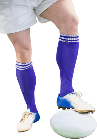 transparent rugby player feet in colorful long socks - Download Free Stock Videos Pikwizard.com