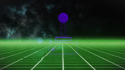 Retro Neon Future Game Controller Concept Animation