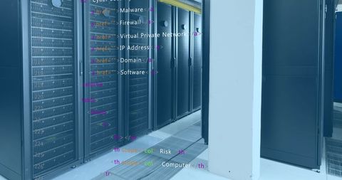 Coding Overlay on Data Center Servers for Network Security - Download Free Stock Images Pikwizard.com