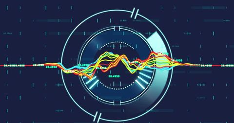 Futuristic Data Visualization with Technology HUD Interface - Download Free Stock Images Pikwizard.com