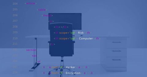 abstract computer codes merging with office environment vision - Download Free Stock Images Pikwizard.com