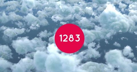 Number Counter Display Over Cloudy Sky for Digital Concept - Download Free Stock Images Pikwizard.com