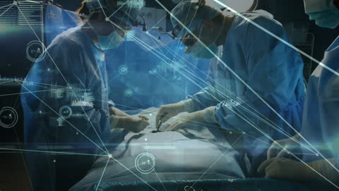 Innovative Network Concept with Surgeons in Operation