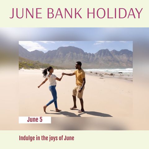 Couple Dancing on Beach Celebrating June Bank Holiday