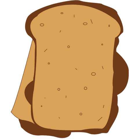 big brown sandwich illustration on transparent background - Download Free Stock Videos Pikwizard.com
