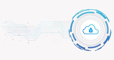 Digital Cloud Security with Network Connections - Download Free Stock Images Pikwizard.com