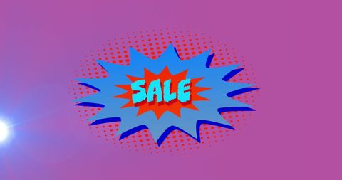 Retro Sale Speech Bubble on Bright Pink Background - Download Free Stock Images Pikwizard.com