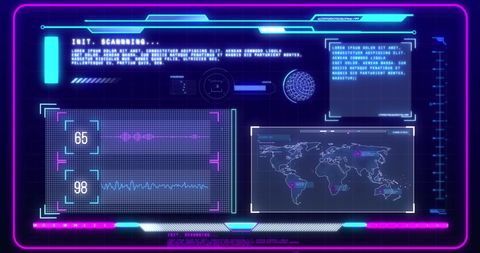 Futuristic Interface for Data Analysis and Global Tracking - Download Free Stock Images Pikwizard.com
