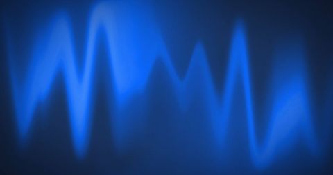 Glowing Blue Heart Rate Waves on Dark Background - Download Free Stock Images Pikwizard.com