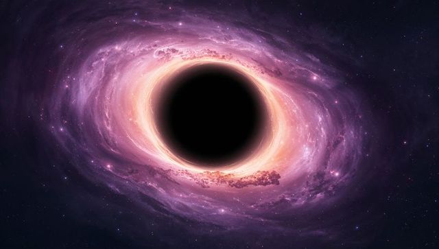Glowing Black Hole with Accretion Disk in Deep Cosmos
