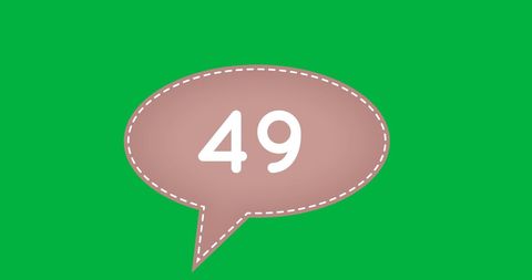 counting numbers in speech bubble on vibrant green - Download Free Stock Images Pikwizard.com