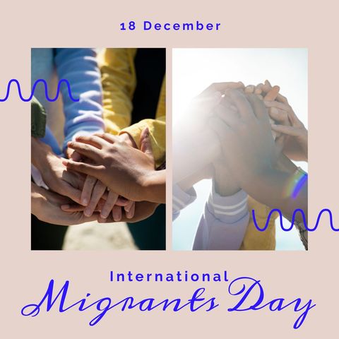 Unity and Diversity Concept for International Migrants Day - Download Free Stock Templates Pikwizard.com