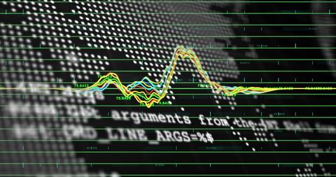 Financial Data Graph Overlay with Technological Elements - Download Free Stock Images Pikwizard.com