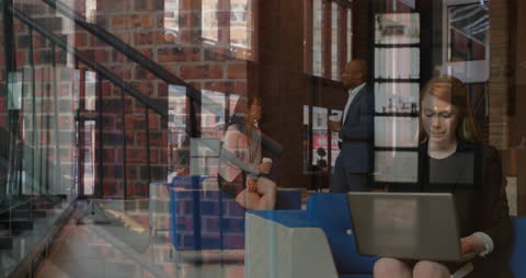 Business Communication and Digital Finance Concept