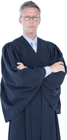 transparent judge standing with arms crossed - Download Free Stock Videos Pikwizard.com