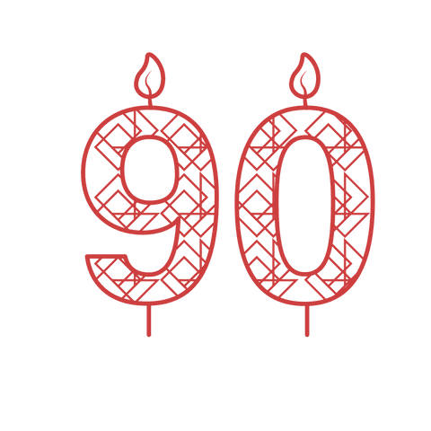 red ornate number 90 with flames on transparent background - Download Free Stock Videos Pikwizard.com