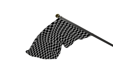 digital black and white checkered flag with transparent background - Download Free Stock Videos Pikwizard.com