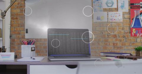 Creative Home Office with Laptop and Science Décor - Download Free Stock Images Pikwizard.com