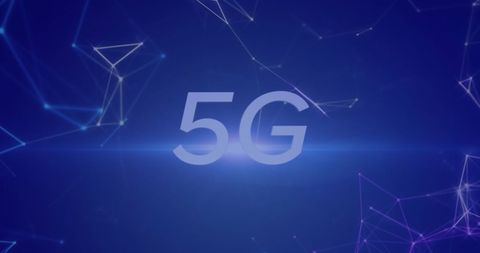 Futuristic 5G Technology Digital Network Background - Download Free Stock Images Pikwizard.com