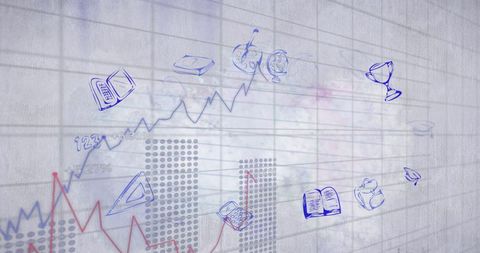 Education Concepts Illustrated with Graphs and Pictograms