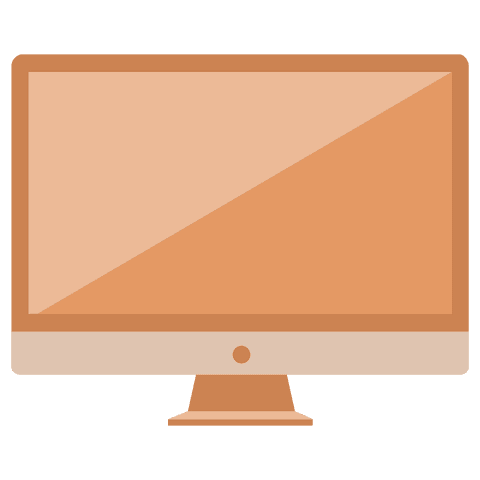 transparent orange computer screen on white background - Download Free Stock Videos Pikwizard.com