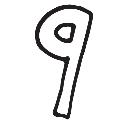 transparent hand-drawn number nine png illustration - Download Free Stock Videos Pikwizard.com