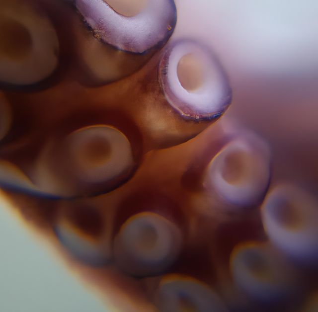 Close up of tentacle created using generative ai technology. Animals, wildlife and nature concept, digitally generated image.