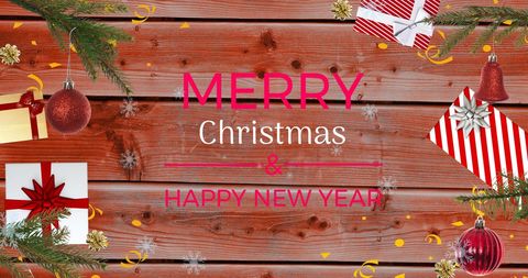Festive Christmas and New Year Greeting Banner - Download Free Stock Images Pikwizard.com