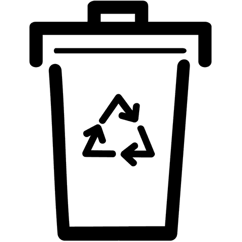 black recycle bin silhouette on transparent background - Download Free Stock Videos Pikwizard.com