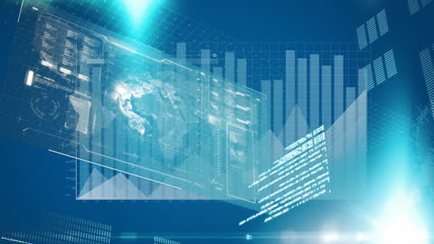 Digital Financial Data Analytics with Futuristic Interface