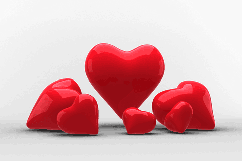 Vibrant Red Hearts on Transparent Background for Creative Writing - Download Free Stock Videos Pikwizard.com